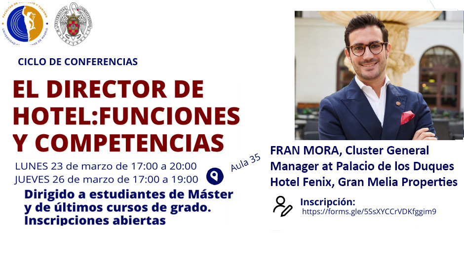 El Máster en Dirección de Empresas Hoteleras organiza una semana de actividades académicas con profesionales del sector